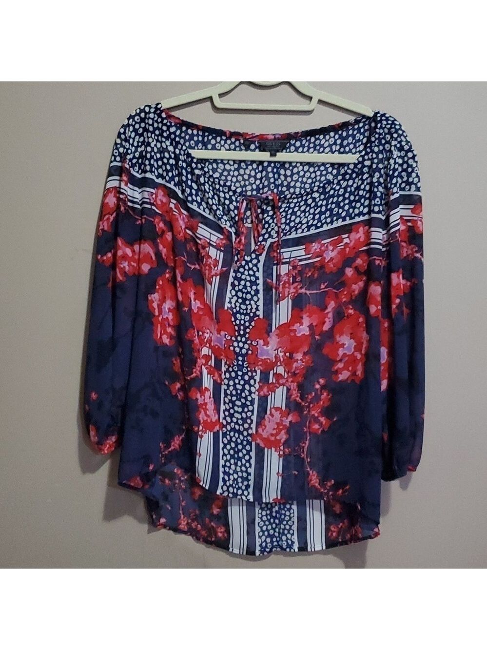 Guess sheer top size xl